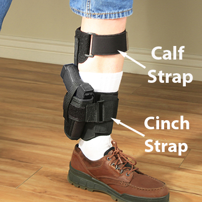 Right Handed Ankle Deputy with Calf Strap and Cinch Strap